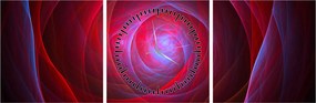 Tabloul abstract cu ochi (cu ceas) (90x30 cm)