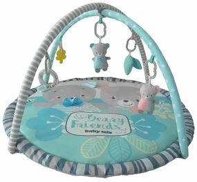 Pătură de joacă Baby Mix Teddy Bears Friends, 90 x60 cm