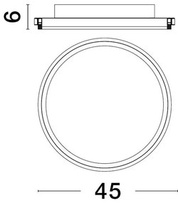 Lustra/Plafoniera LED design modern WILLOW White 45cm