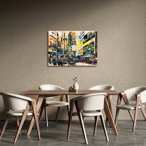 Tablou abstacțiunii pictate (70x50 cm)