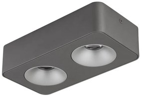 Spot LED aplicat aluminiu gri HANGARAU 2