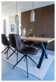 Scaune de dining maro 2 buc. Monaco – House Nordic