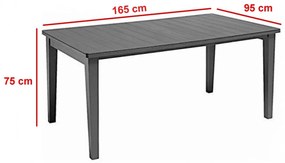 Set mobilier de grădină Fujuli 4+1, grafit