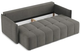 Canapea gri închis extensibilă/cu spațiu de depozitare 225 cm Moku – Makamii