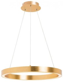 Lustra LED design modern circular CARLO auriu, diametru 40cm