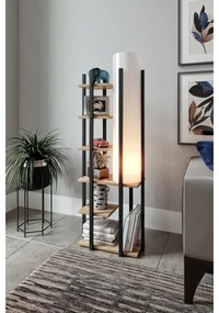 Lampadar cu rafturi MODA DOR 1xE27/40W/230V negru/maro
