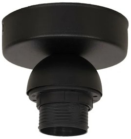 Plafonieră Duolla DUO 1xE27/40W/230V d. 40 cm negru/auriu