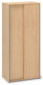 Dulap înalt cu uși glisante ProOffice 80 x 45 x 178 cm, pară sălbatică