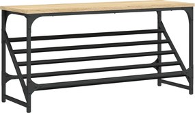 vidaXL Suport de pantofi, stejar sonoma, 90x30x45 cm, lemn prelucrat
