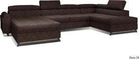 Colțar lemn masiv Formă U Extensibil Joy 370x190cm Personalizabil