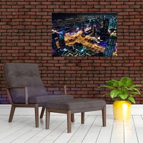 Tablou cu oraș nocturn (90x60 cm)