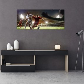 Tablou - Fotbaliști în acțiune (120x50 cm)