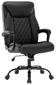 Scaun de birou manager Victory piele ecologica negru