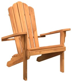 4008081 vidaXL Scaun Adirondack de grădină, 77x78x95 cm, lemn masiv de tec