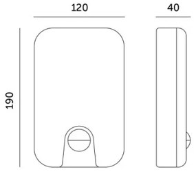Aplică LED de exterior cu senzor BAVANO LED/15W/230V 3000/4000/5700K IP54