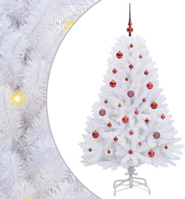 vidaXL Brad de Crăciun artificial cu ramuri articulare Alb 150 cm