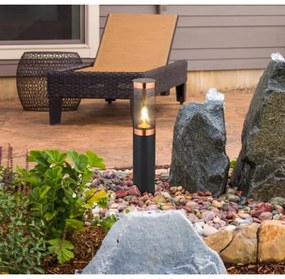 Lampă de exterior Globo 3158BC BOSTON 1xE27/23W/230V IP44 45 cm negru/cupru