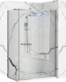 Cabina de dus dreptunghiulara Rea Morgan cu usa batanta 120x80 crom