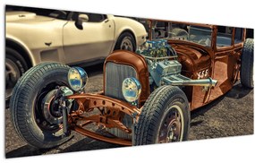 Tablou cu mașina maro (120x50 cm), în 40 de alte dimensiuni noi