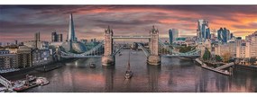 Orașe Across the River Puzzle panoramic Compact Londra 1000 piese Clementoni