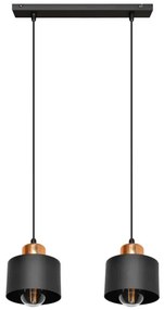 Lustră pe sfoară EDISON 2xE27/15W/230V