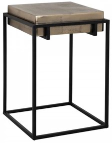 Masuta de cafea patrata din metal Calloway 61x42x42 cm aurie