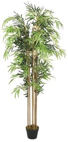 Arbore din bambus artificial 1605 de frunze 180 cm verde