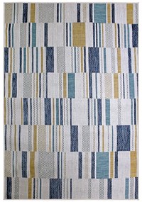 Covor pentru exterior și interior galben/albastru 200x290 cm Rosco Geo – Flair Rugs