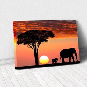 Tablou Canvas - African Sunset 60 x 95 cm