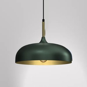 Lustră pe cablu LINCOLN 1xE27/60W/230V d. 35 cm verde