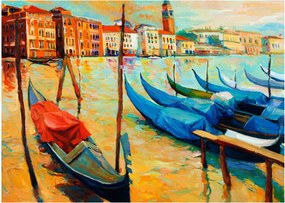 Tablou - Port în Veneția (70x50 cm)