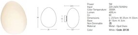 Aplica LED de perete design modern Ande alb