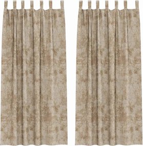 vidaXL Cortine din catifea 2 pcs Șampanie 260 x 140 cm Catifea