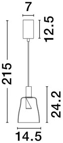 Pendul LED design modern decorativ IMATIA D-14,5cm