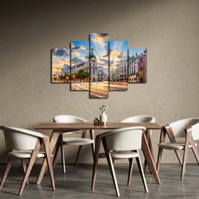 Tablou - Calle Gran Vía, Madrid, Spania (150x105 cm)