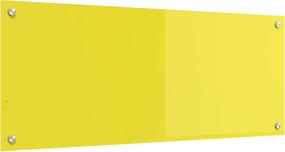 vidaXL Panou de bucătărie Galben 100 x 40 cm sticlă securizată