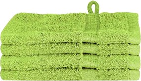 vidaXL Prosop pentru musafiri SOLUND 4 pcs Verde 15 x 21 cm 550 gsm