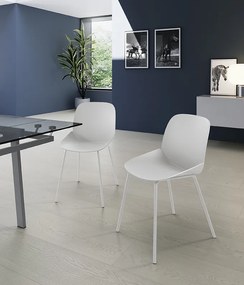 STONES Scaun din polipropilenă 55cm X 46cm H. 79cm | Aosom Romania