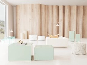 Măsuțe de cafea 2 buc. din sticlă 50x50 cm Dice – Actona