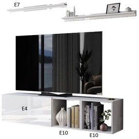 Mobilier living Berny 17 (negru + negru lucios). 1035425