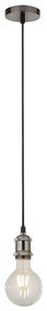Searchlight 7461SS - Lustră suspendată pe cablu SUSPENSION, 1xE27/60W/230V, argintie