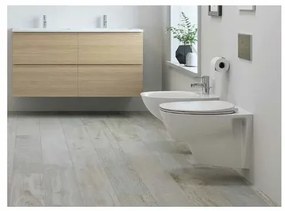 Set vas wc suspendat cu capac softclose si bideu Rak Ceramics Morning Rimless