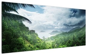 Tablou -Jungla din Seychelles (120x50 cm)
