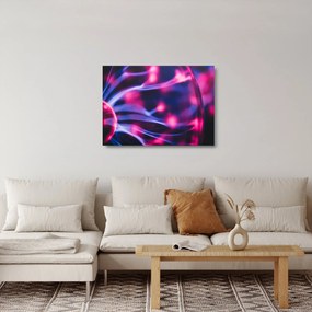 Tablou pe sticlă abstract mov (70x50 cm)