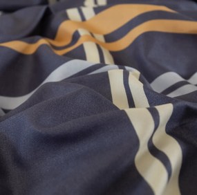 Lenjerie de pat din microfibra TARTAN albastru inchis Dimensiune lenjerie de pat: 2 buc 70 x 80 cm | 160 x 200 cm