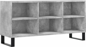 vidaXL Comodă TV, gri beton, 103,5x30x50 cm, lemn compozit