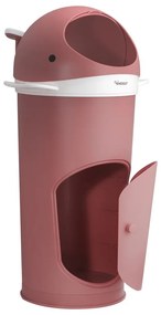 Coș de gunoi roz închis pentru scutece din plastic 25 l Whale – Kindsgut