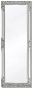 vidaXL Oglindă verticală in stil baroc 140 x 50 cm argintiu