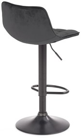 Scaun de bar Kinsley, gri/negru