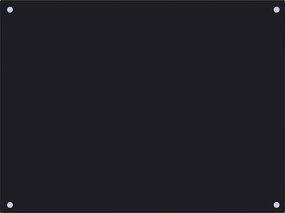 vidaXL Panou antistropi de bucătărie, negru 80x60 cm sticlă securizată